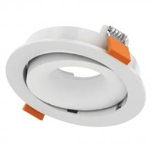  64741 - LED Lumeina Downlight Trim 4IN White Curved/Gimbal Round STANDARD